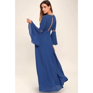 💓 HOST PICK!!! Lulus Now is the Time Blue Maxi- M